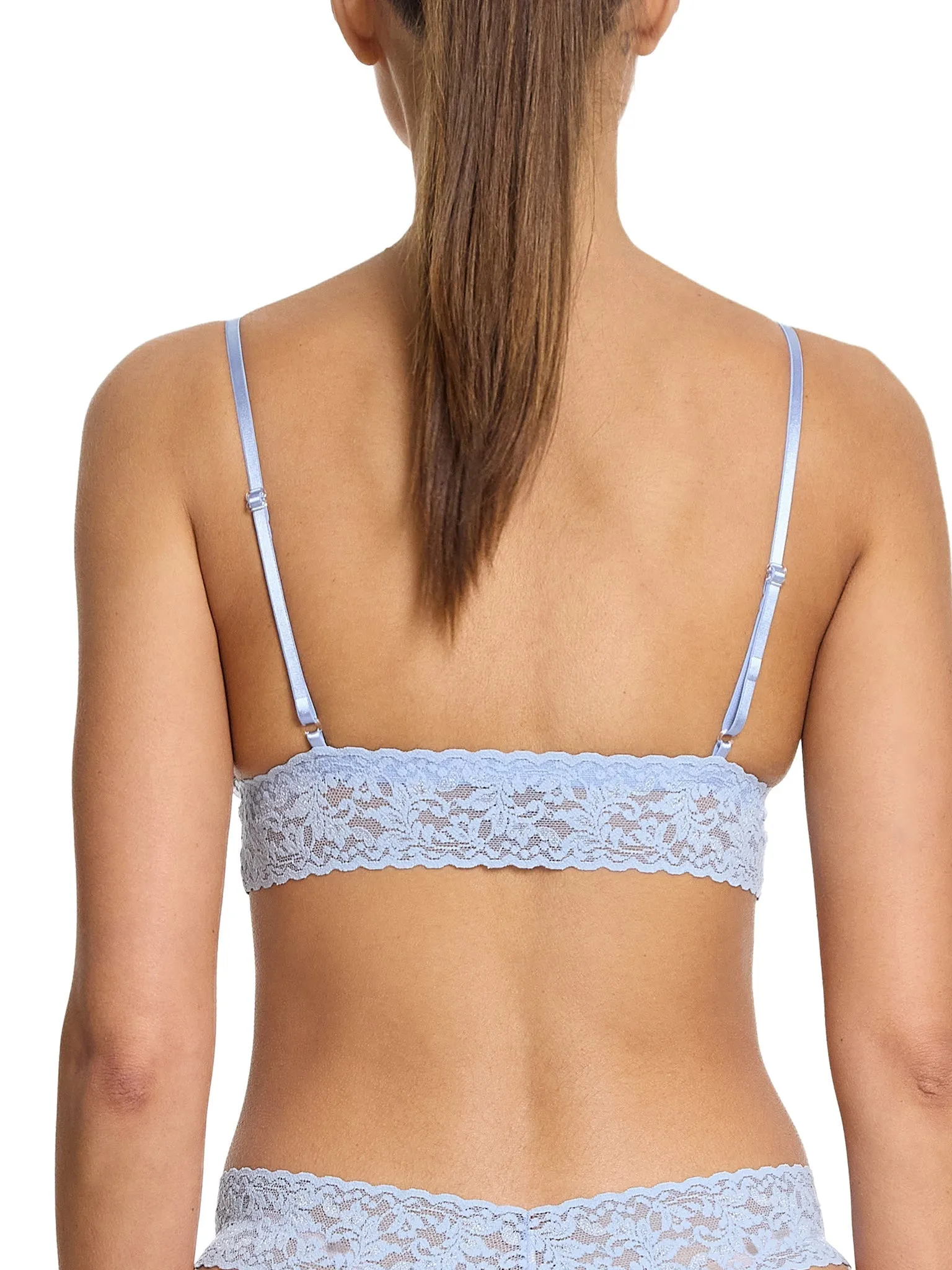 Signature Lace Padded Triangle Bralette Clarity Blue Sale sold by Boston Proper product image thumbnail 2