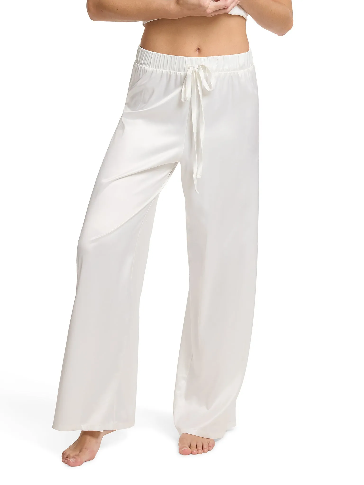 Satin Sleep Pant Light Ivory sold by Boston Proper