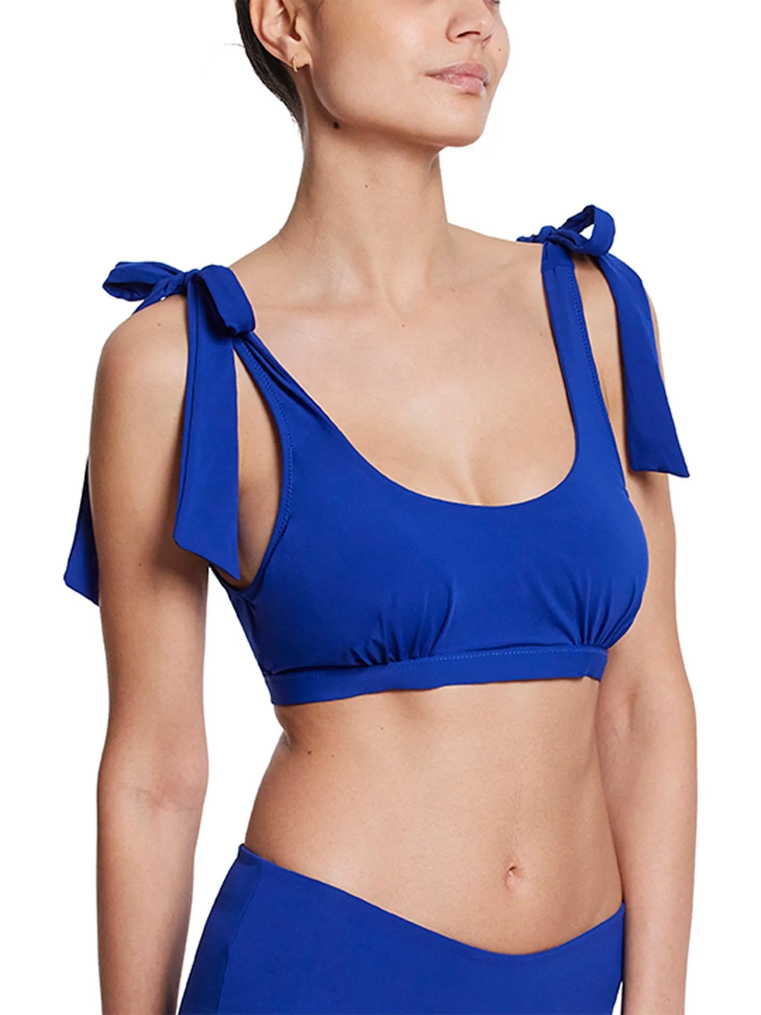 Scoop Neck Swim Top Poolside Blue sold by Boston Proper product image thumbnail 3