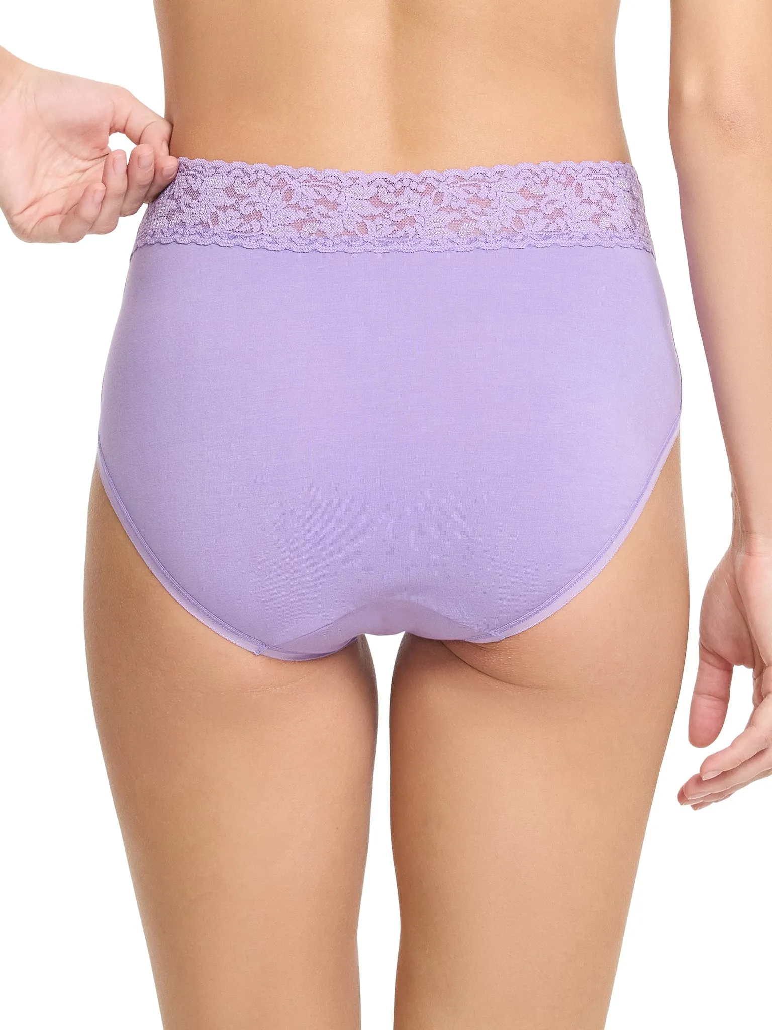 Supima® Cotton French Brief Grape Juice Purple sold by Boston Proper product image thumbnail 2