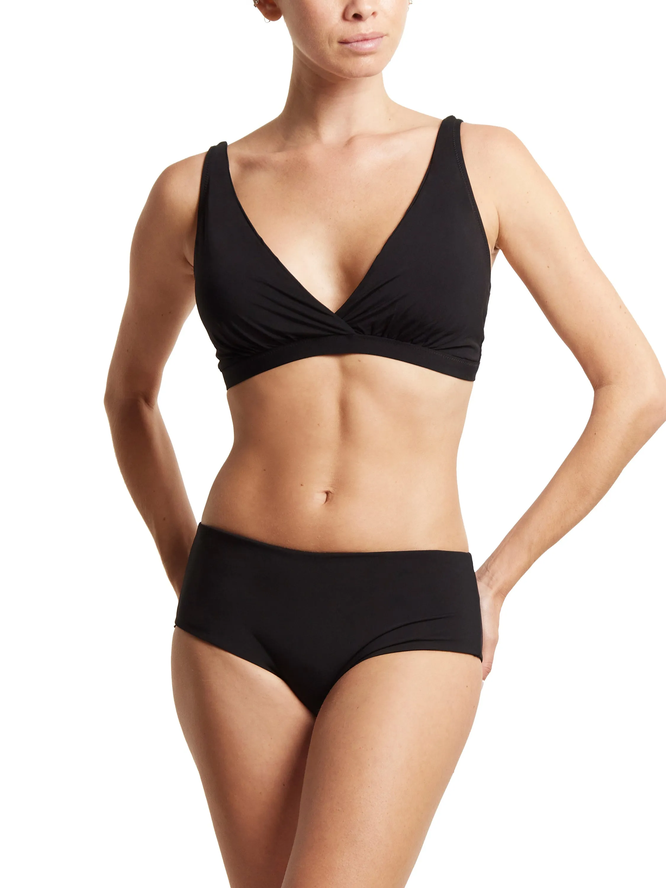 Plunge Swim Top Black sold by Boston Proper product image thumbnail 4