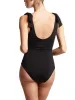 Ruched Bow One Piece Swimsuit Black sold by Boston Proper
