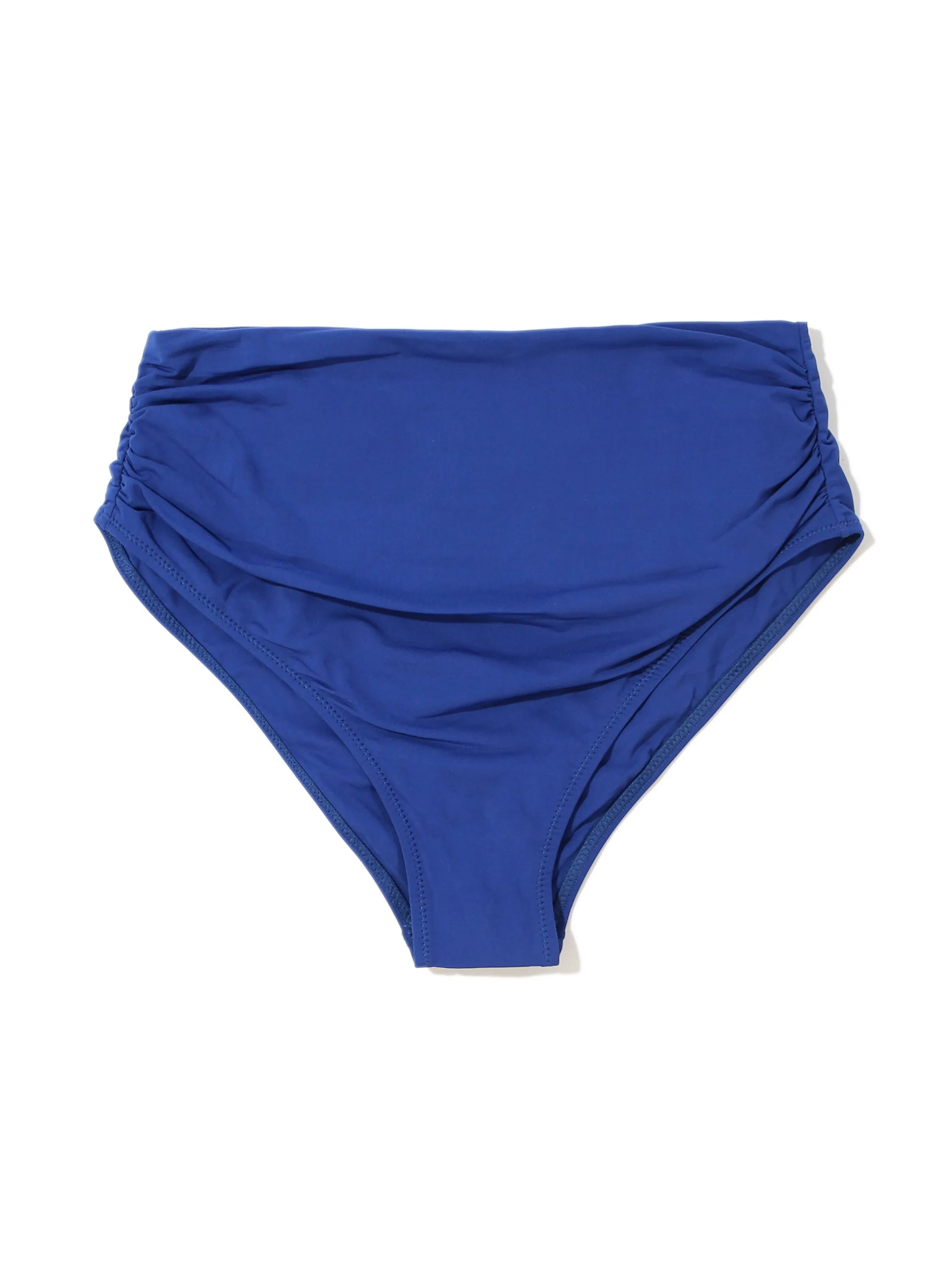 High Rise Cheeky Swimsuit Bottom Poolside Blue sold by Boston Proper