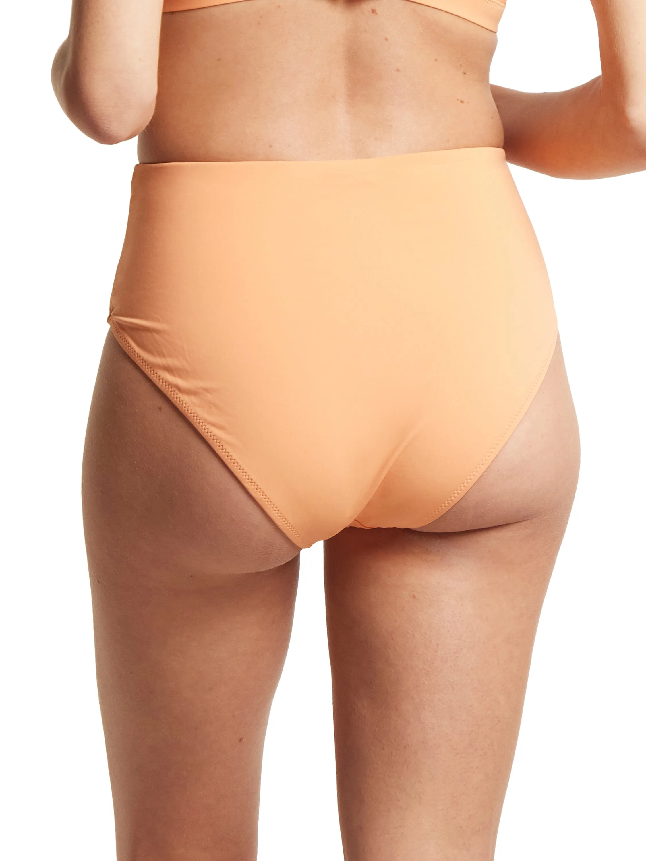 High Rise Cheeky Swimsuit Bottom Florence Orange sold by Boston Proper product image thumbnail 3