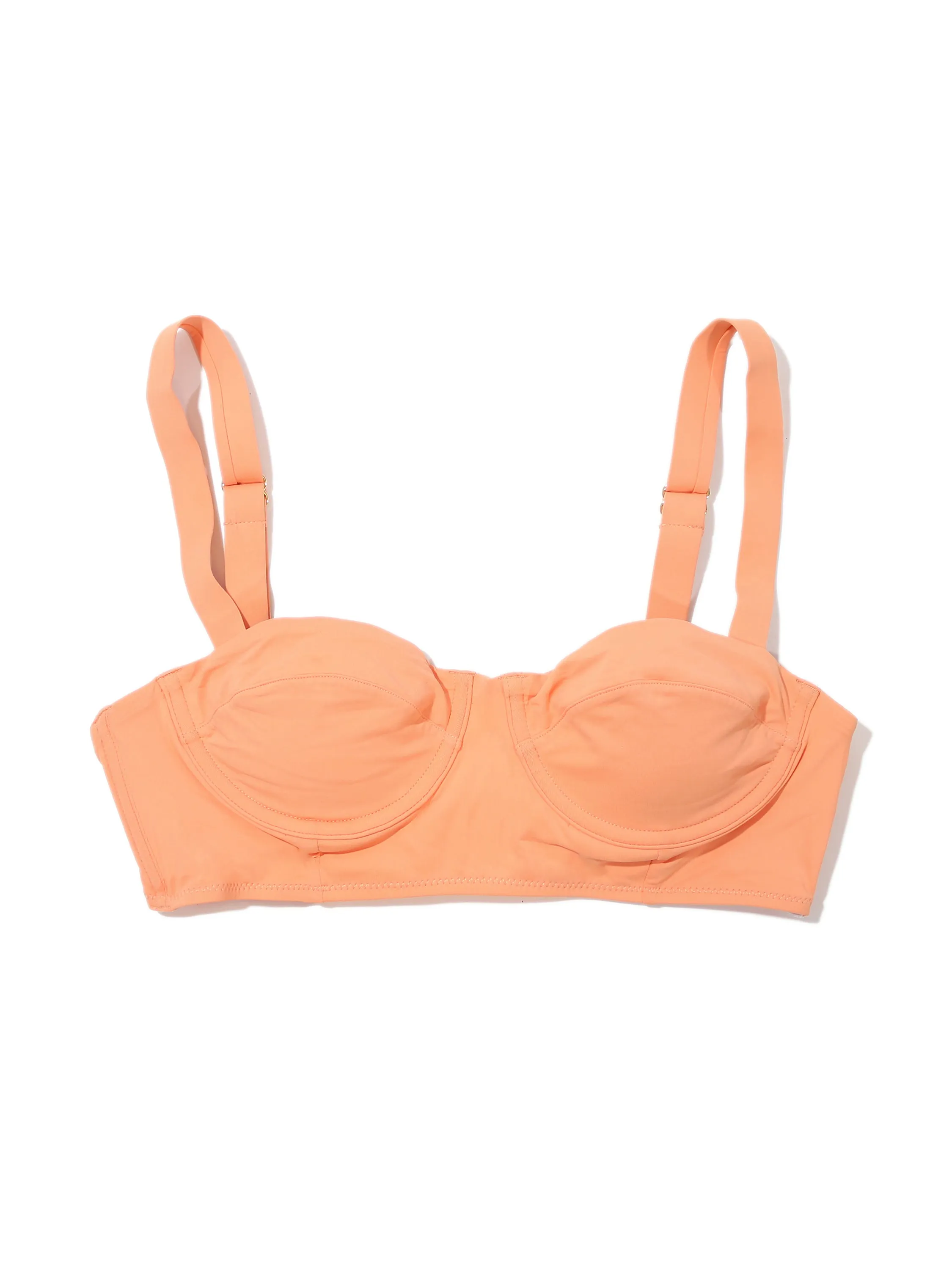 Balconette Bikini Swimsuit Top Florence Orange sold by Boston Proper product image thumbnail 2