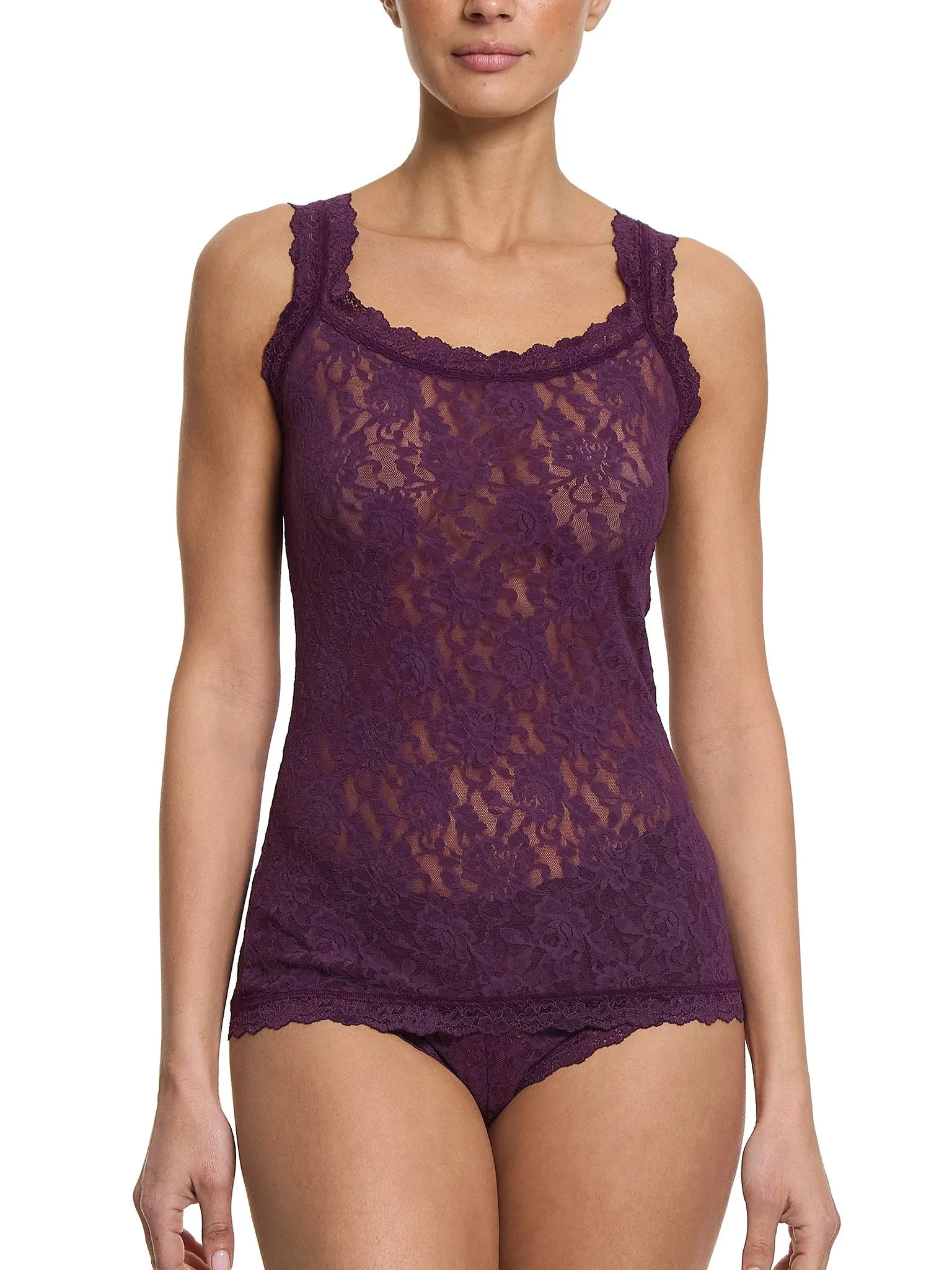 Signature Lace Classic Cami Stone Fruit Purple Sale sold by Boston Proper