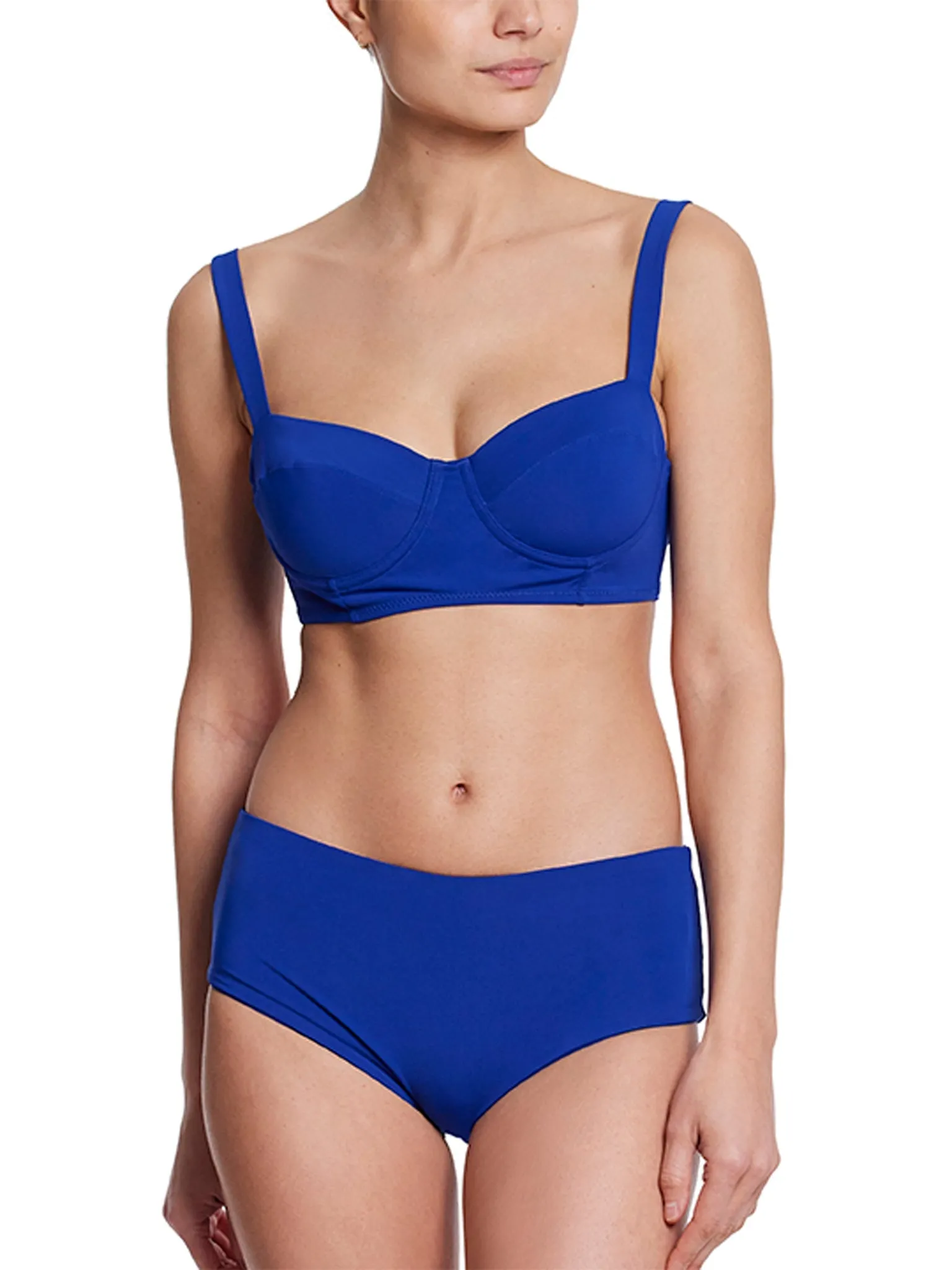 Balconette Bikini Swimsuit Top Poolside Blue sold by Boston Proper product image thumbnail 4