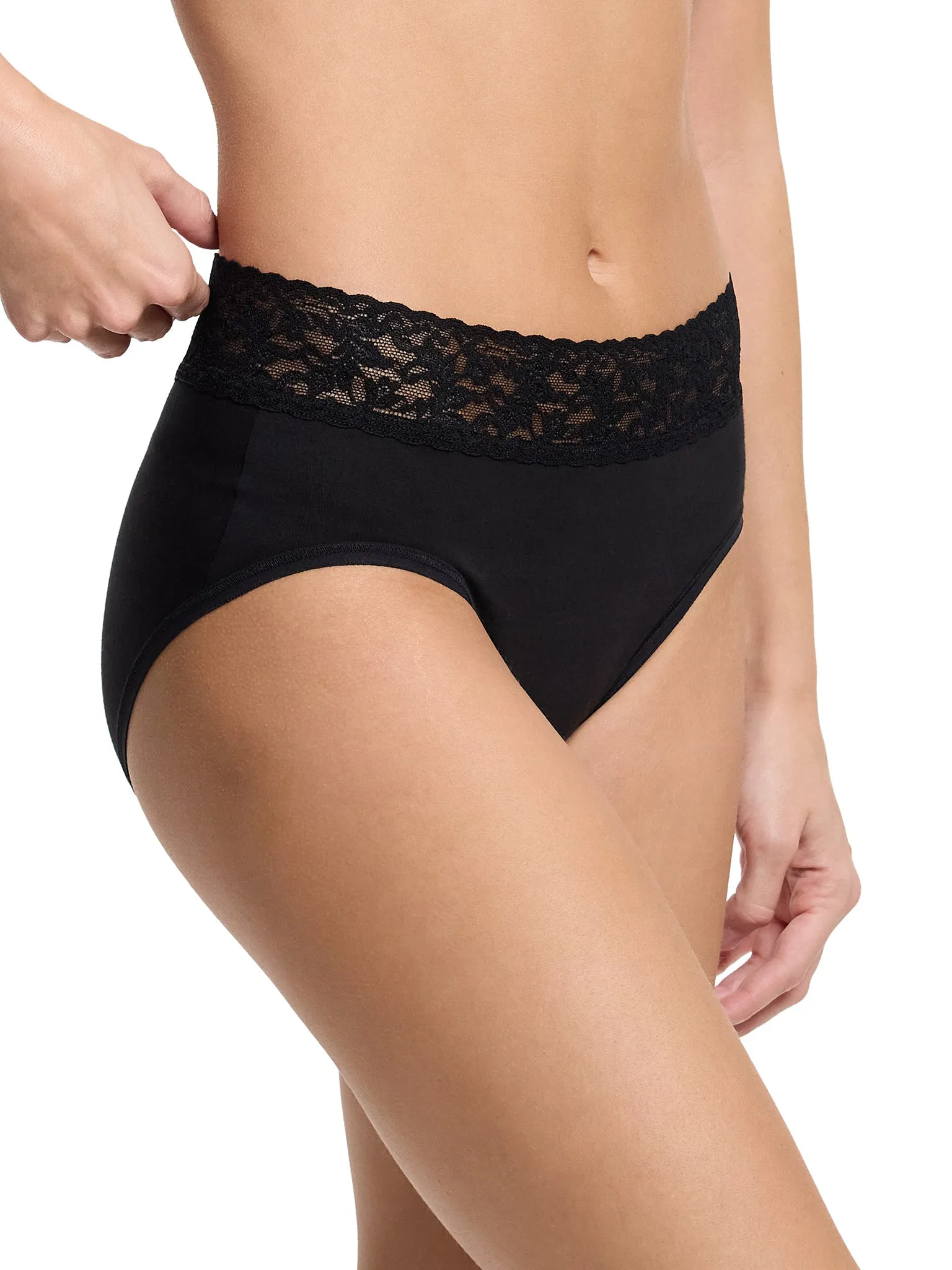 Supima® Cotton French Brief Black sold by Boston Proper product image thumbnail 3
