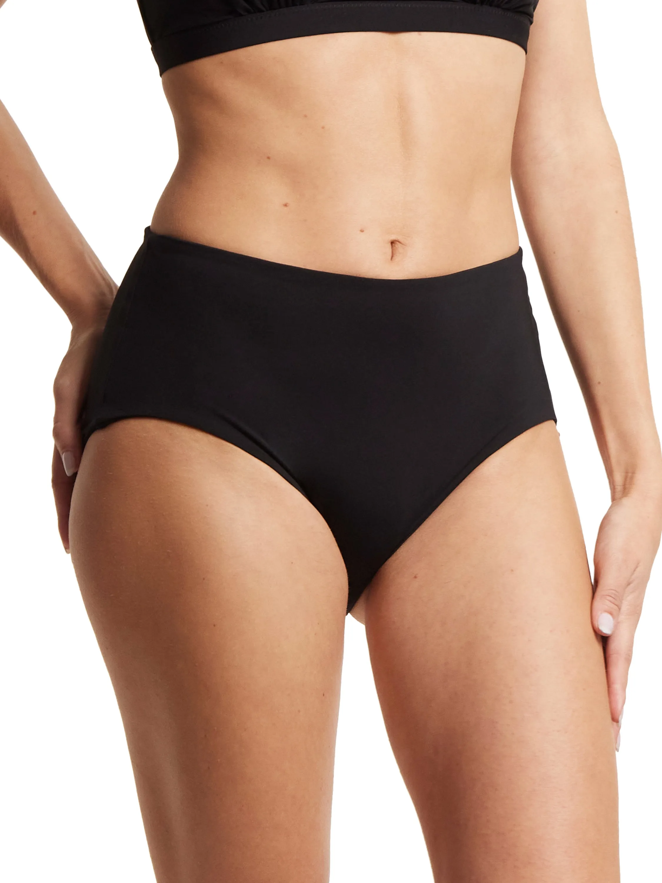 French Brief Swimsuit Bottom Black sold by Boston Proper