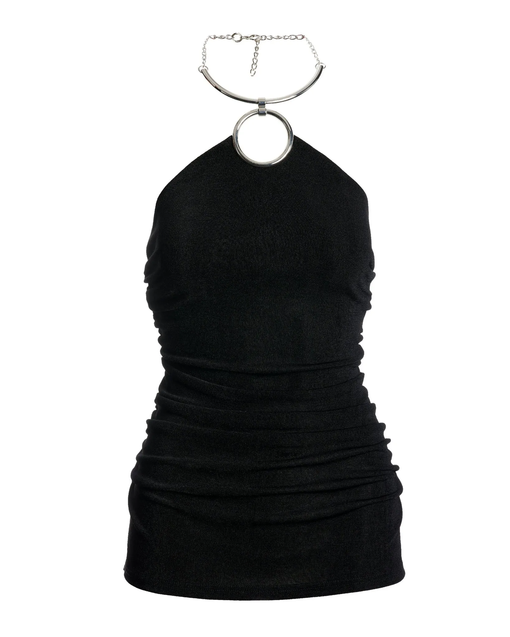 High Neck Hardware Slinky Tunic Black sold by Boston Proper product image thumbnail 2