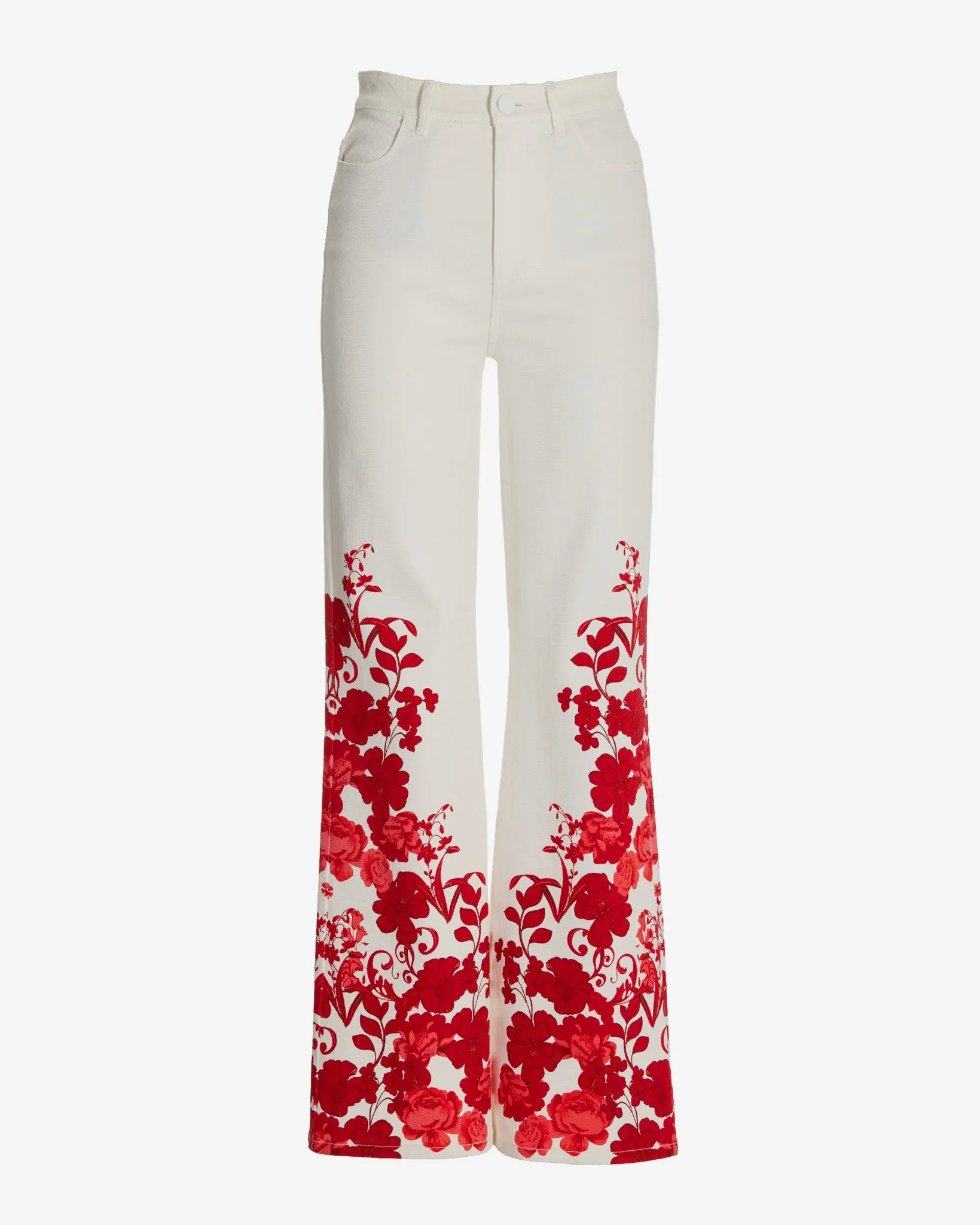 Malibu High Rise Print Wide Leg Jean City Chic sold by Boston Proper product image thumbnail 2