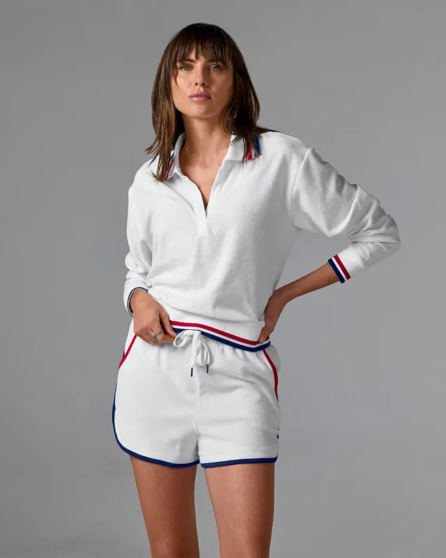 Striped Border Sport Set White Multi made by Boston Proper