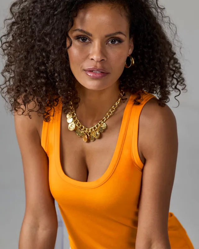 So Effortless Scoop-Neck Tank Top Bird of Paradise sold by Boston Proper