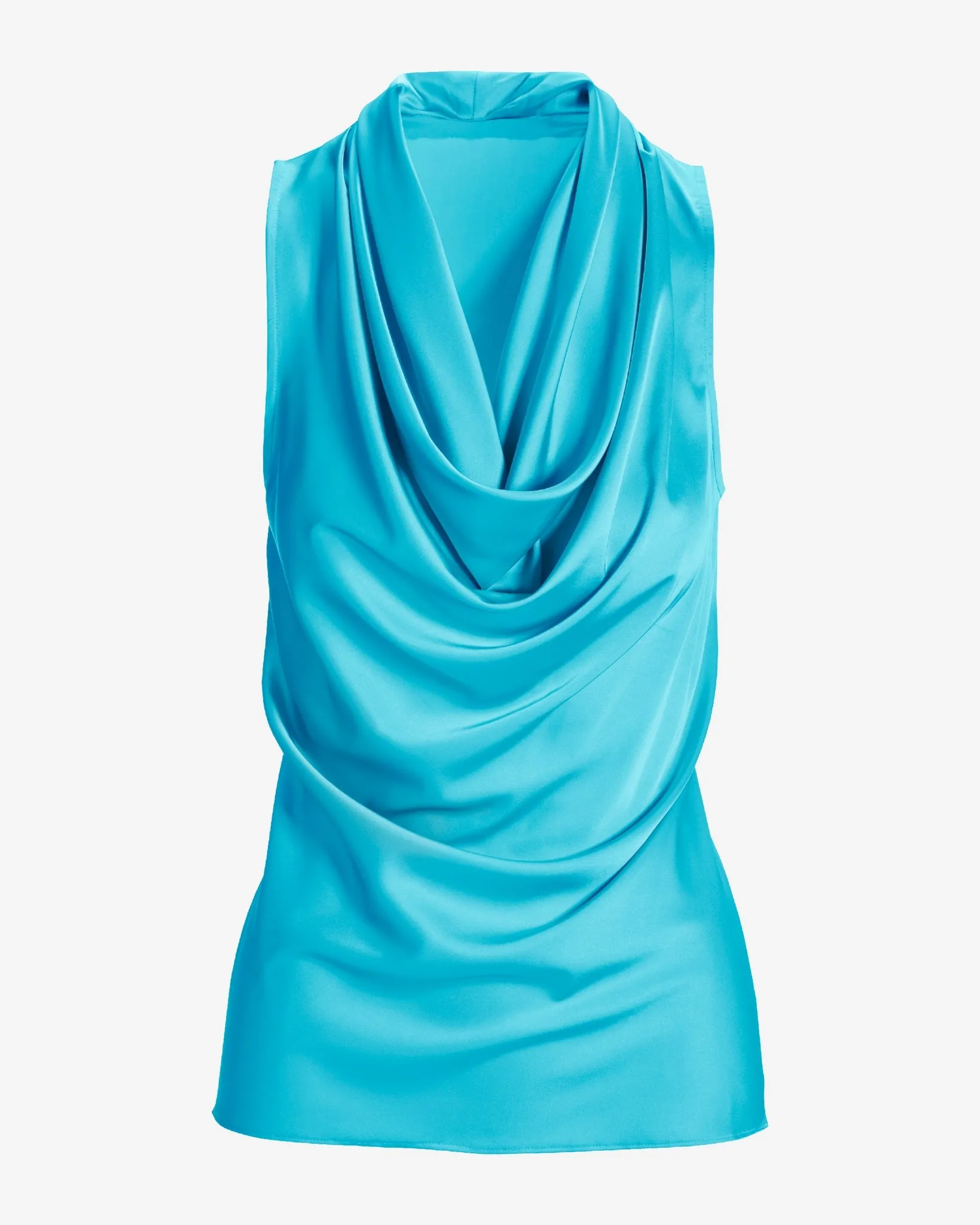 Marilyn Cowl-Neck Charmeuse Blouse Bluefish sold by Boston Proper product image thumbnail 2