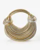 Metallic Strappy Purse Gold/Silver sold by Boston Proper