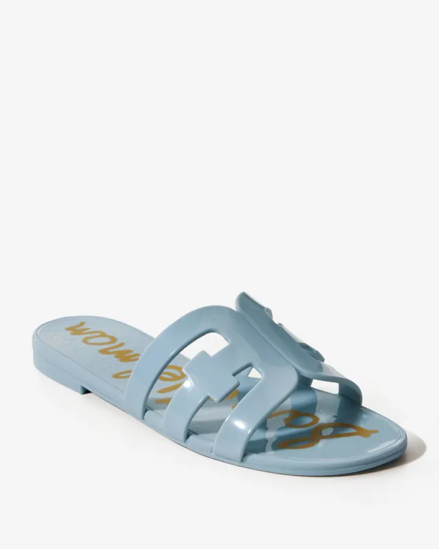Jelly Flat Sandal Blue sold by Boston Proper