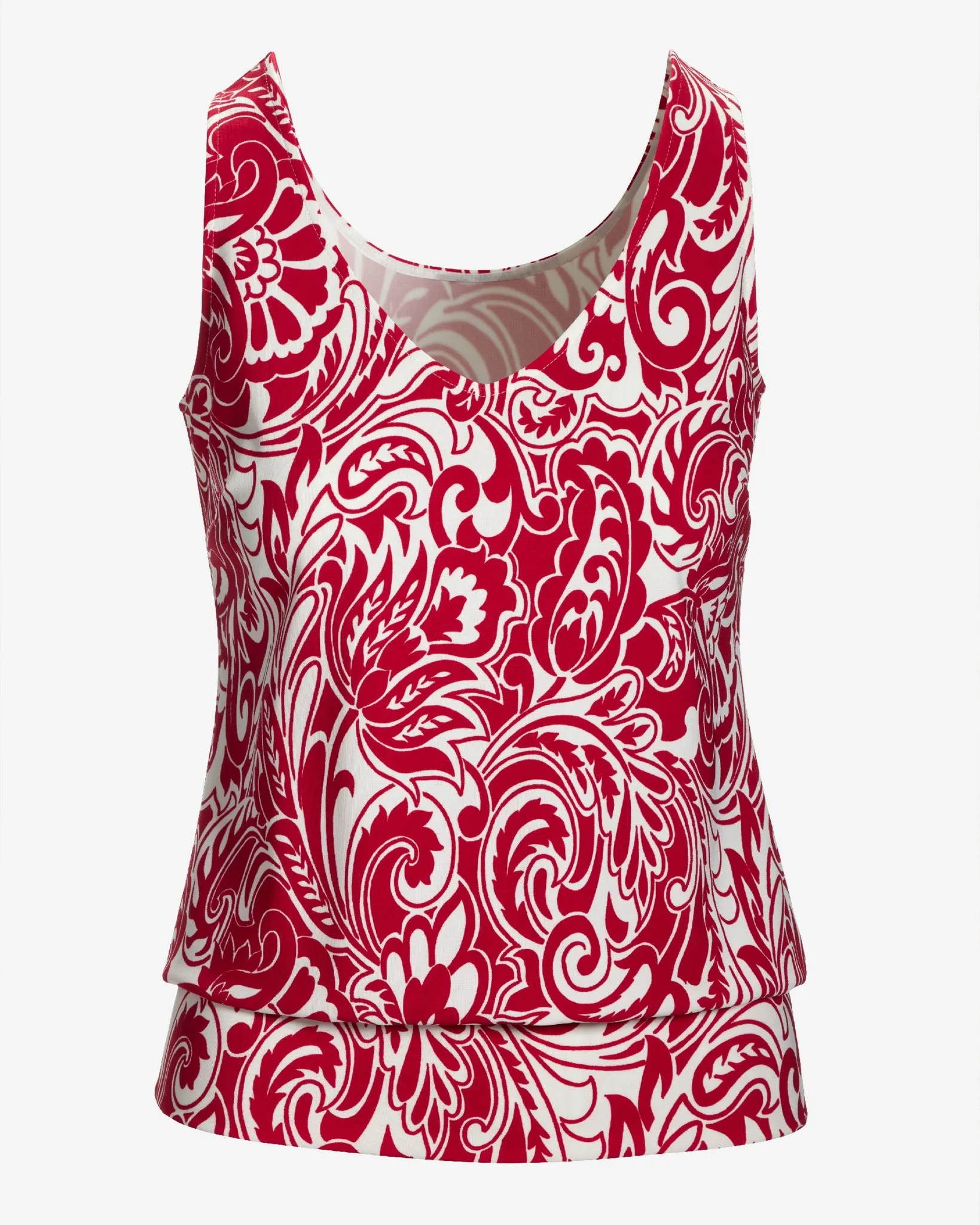 Beyond Travel Sleeveless Blouson Print Top Picnic Paisley sold by Boston Proper product image thumbnail 2