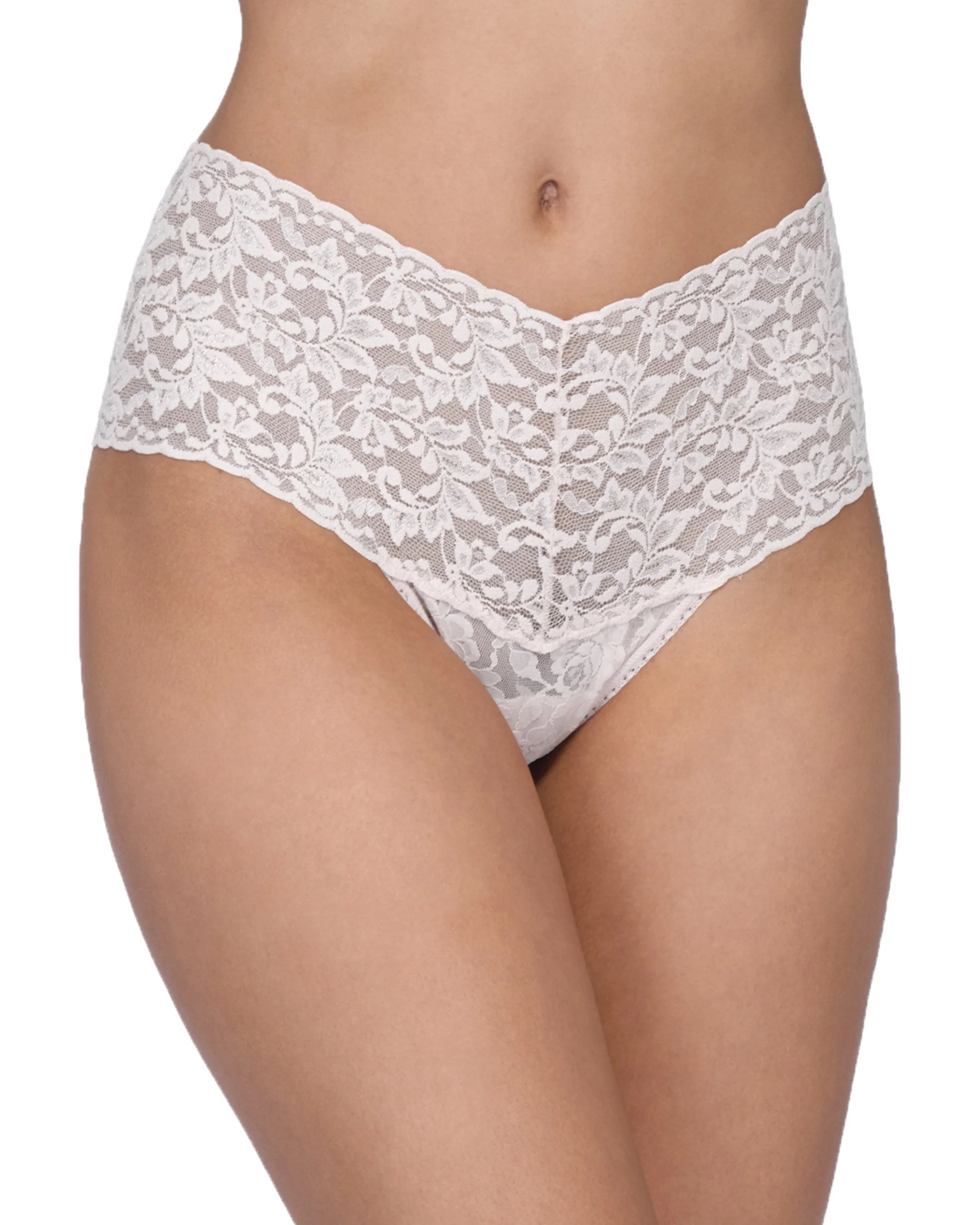 Retro Lace Thong White sold by Boston Proper product image thumbnail 2