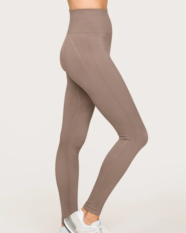 Barre Seamless Leggings Mushroom sold by Boston Proper