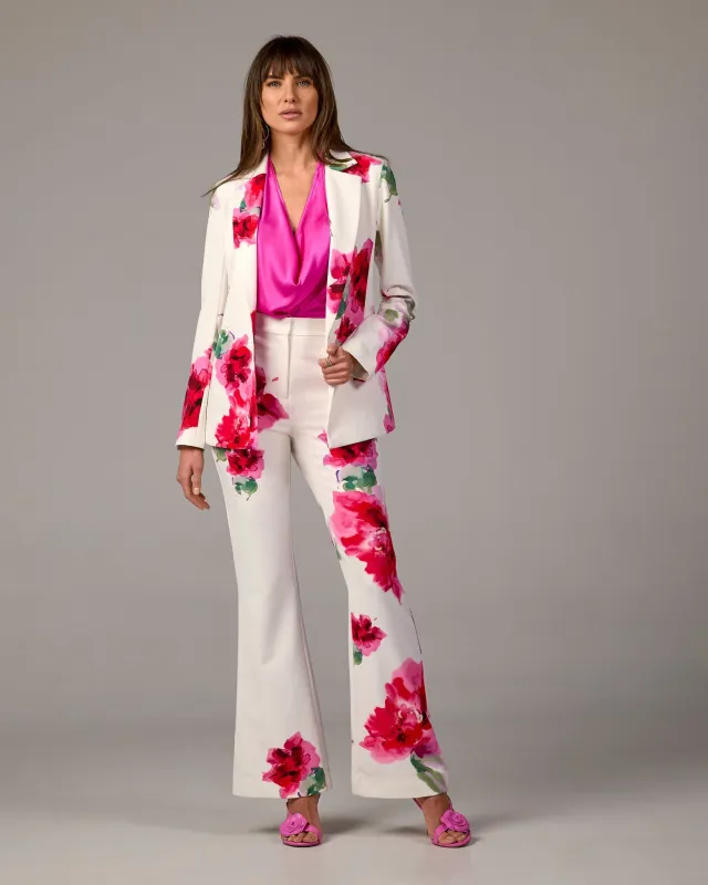 Monterey Relaxed Print Trouser Pant Painted Fleurs sold by Boston Proper