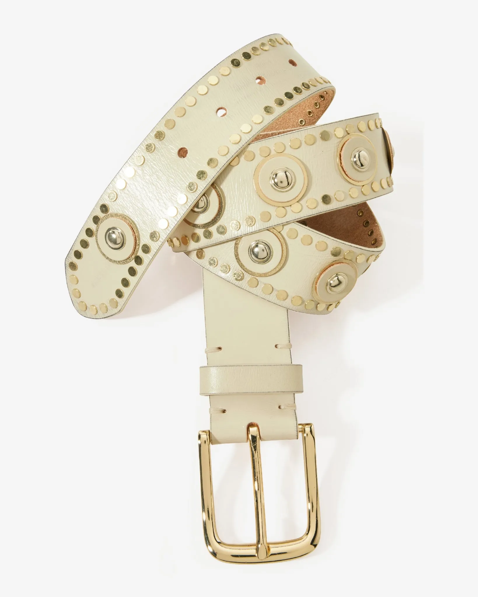 Gold Embellished Belt Off White sold by Boston Proper