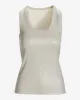 Metallic Scoop Neck Tank Top Silver sold by Boston Proper