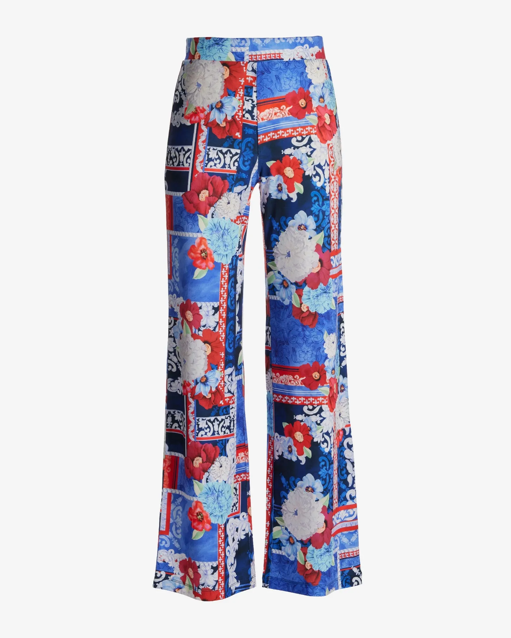 Malibu Print Palazzo Pant Patriotic Patchwork sold by Boston Proper product image thumbnail 2