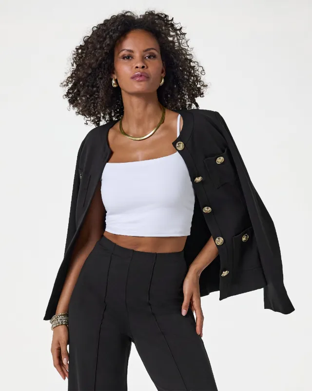 Susana Monaco x Boston Proper Cropped Cami Knit Top White sold by Boston Proper