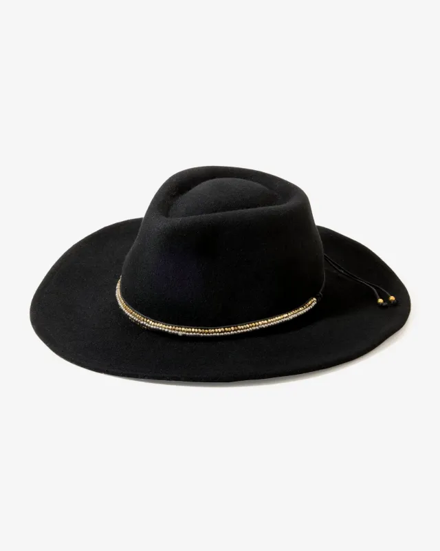 Suede Western Hat Black sold by Boston Proper