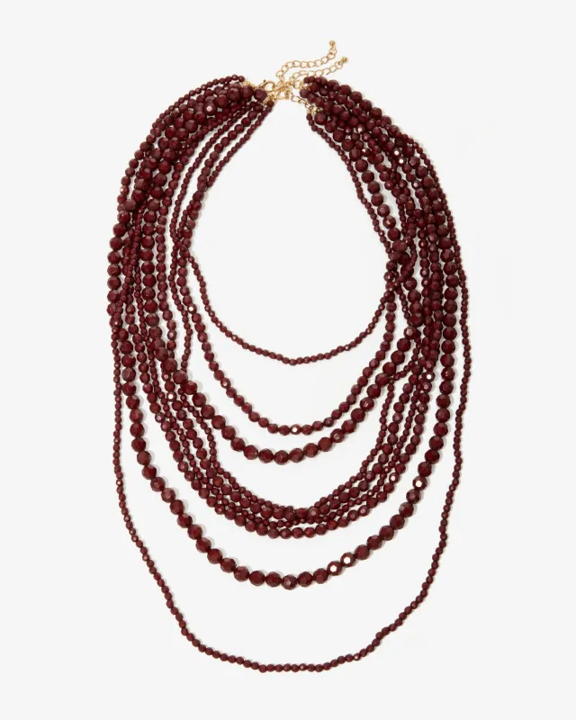 Layered Double Necklace Brown sold by Boston Proper