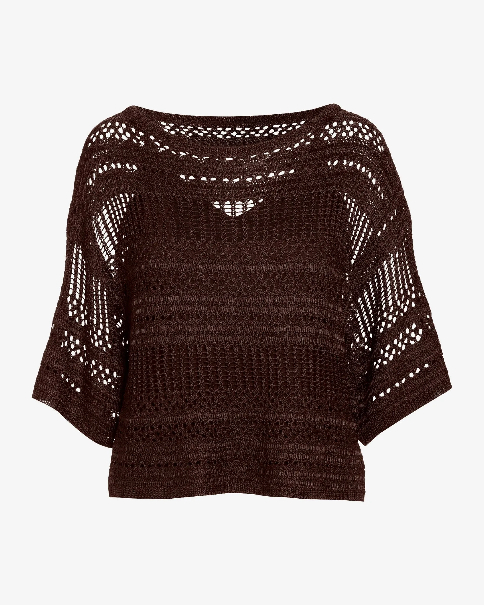 Effortless Crochet Sweater Safari Brown sold by Boston Proper product image thumbnail 2