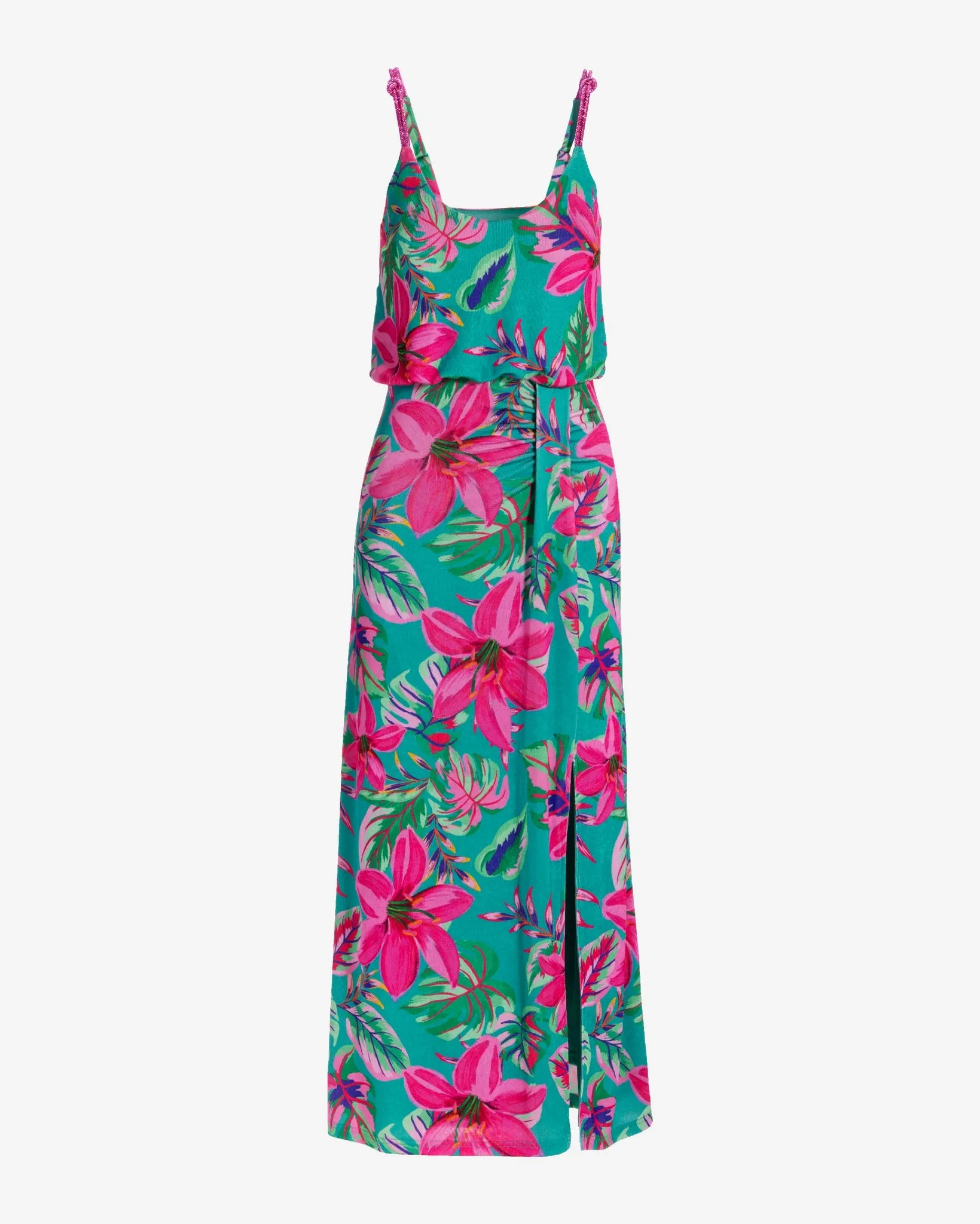 Crystal Strap Tropical Paradise Slinky Maxi Dress Tropical Paradise sold by Boston Proper product image thumbnail 2
