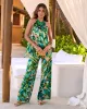 Malibu Burnout Print Wide Leg Pant Blue/Green Multi sold by Boston Proper