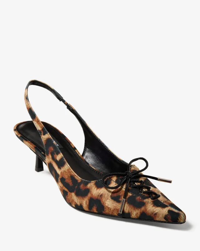 Print Sling-Back Kitten Heel Natural Multi sold by Boston Proper