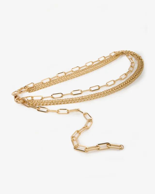 Layered Chain Belt Gold sold by Boston Proper