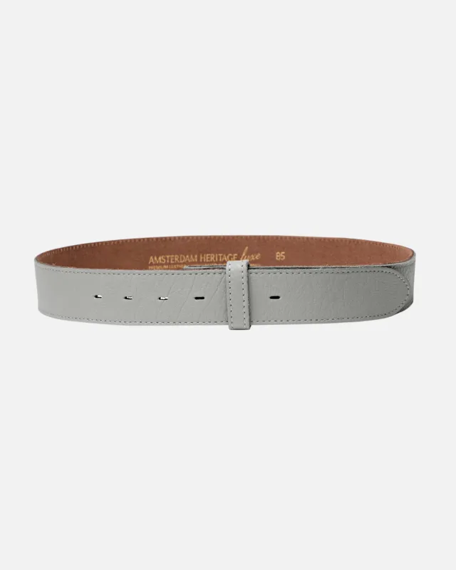 Lia | Light Grey Soft Leather Belt Strap sold by Boston Proper