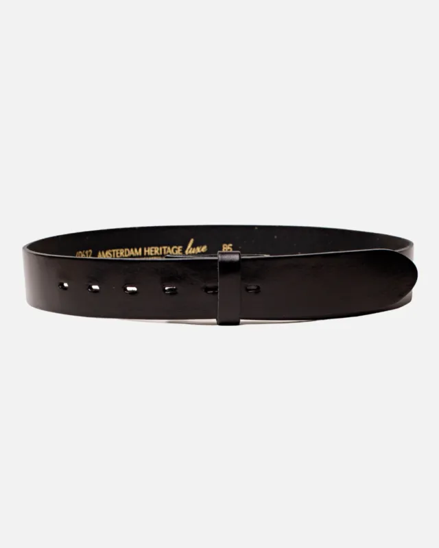 Mia | Black Smooth Leather Belt Strap sold by Boston Proper