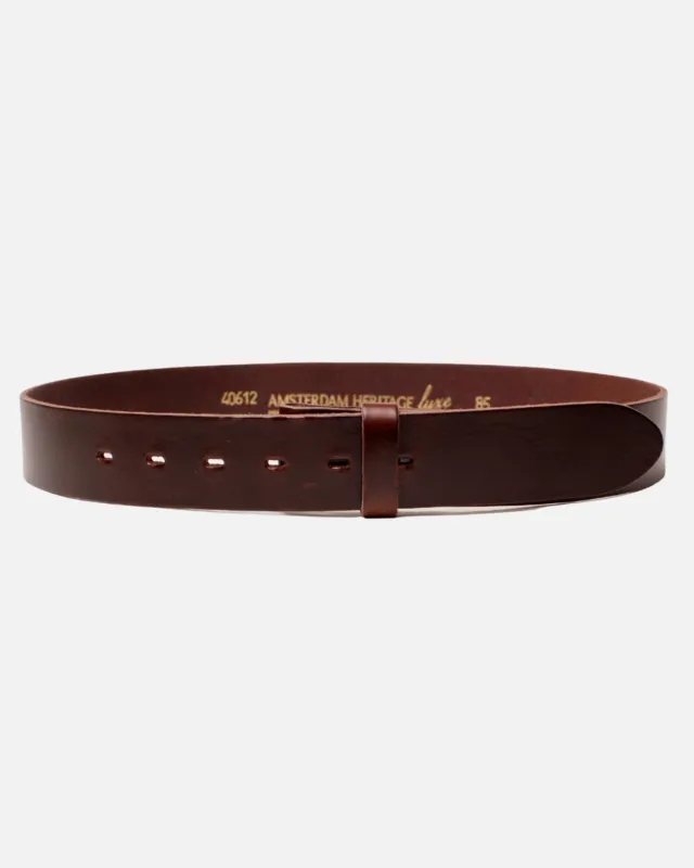 Mia | Brown Smooth Leather Belt Strap sold by Boston Proper