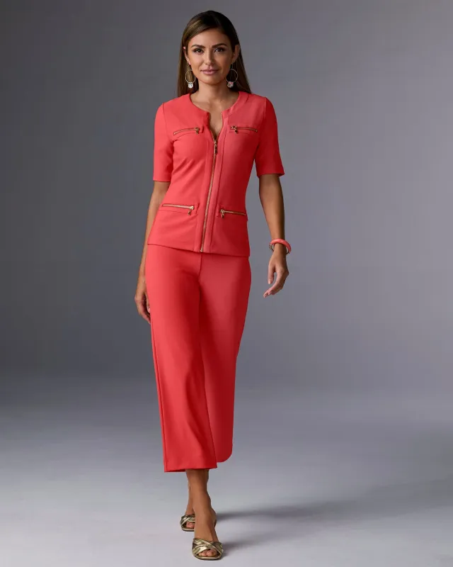 Beyond Travel Cropped Chic Coordinates Cayenne sold by Boston Proper