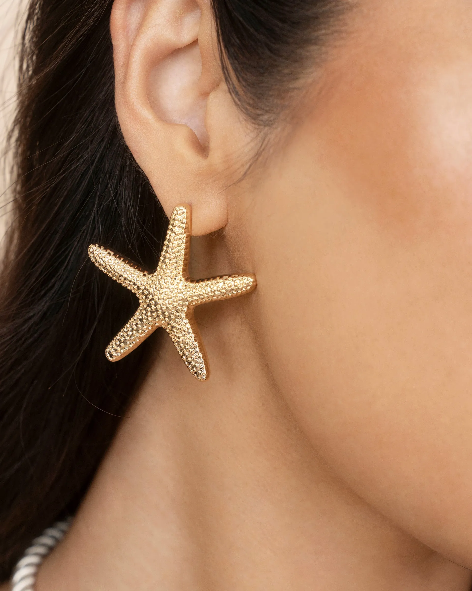 Statement Starfish Stud Earrings sold by Boston Proper product image thumbnail 2