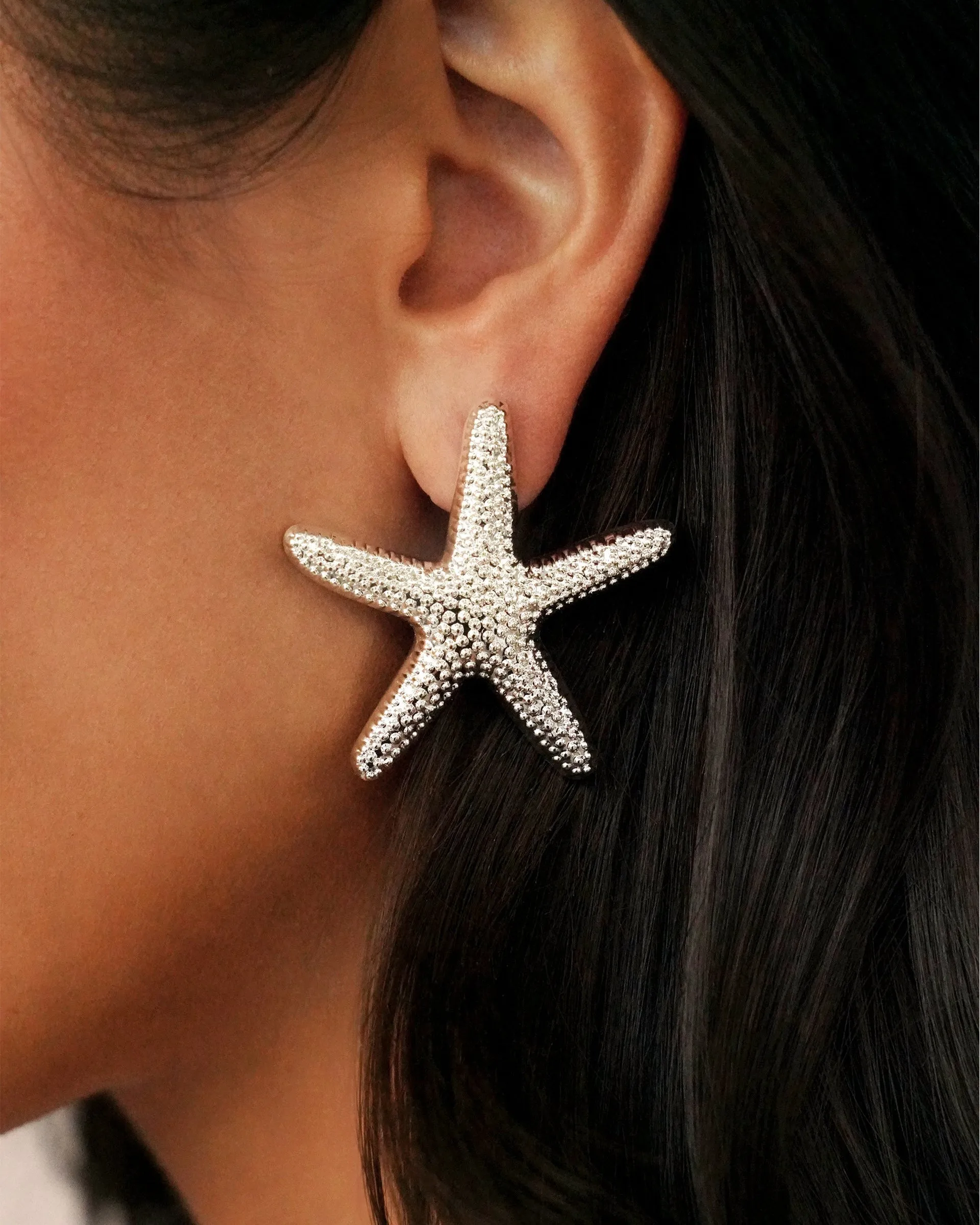 Statement Starfish Stud Earrings sold by Boston Proper product image thumbnail 5