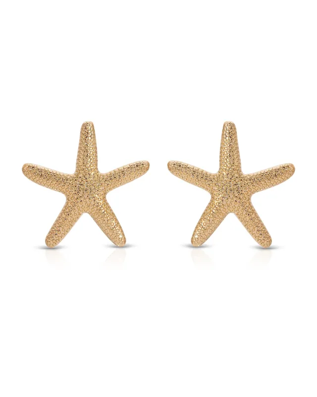 Statement Starfish Stud Earrings sold by Boston Proper