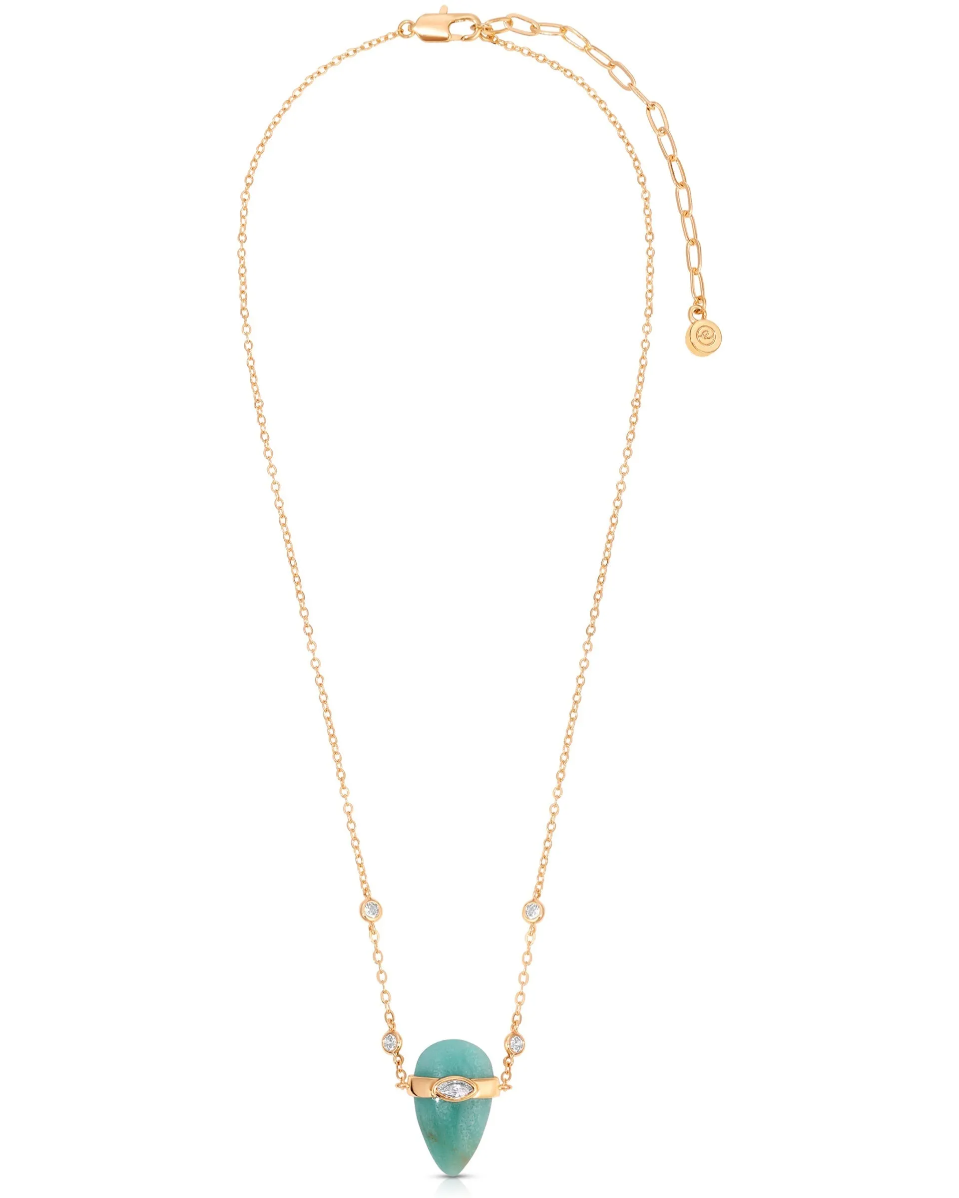 Turquoise Solstice Necklace sold by Boston Proper product image thumbnail 3