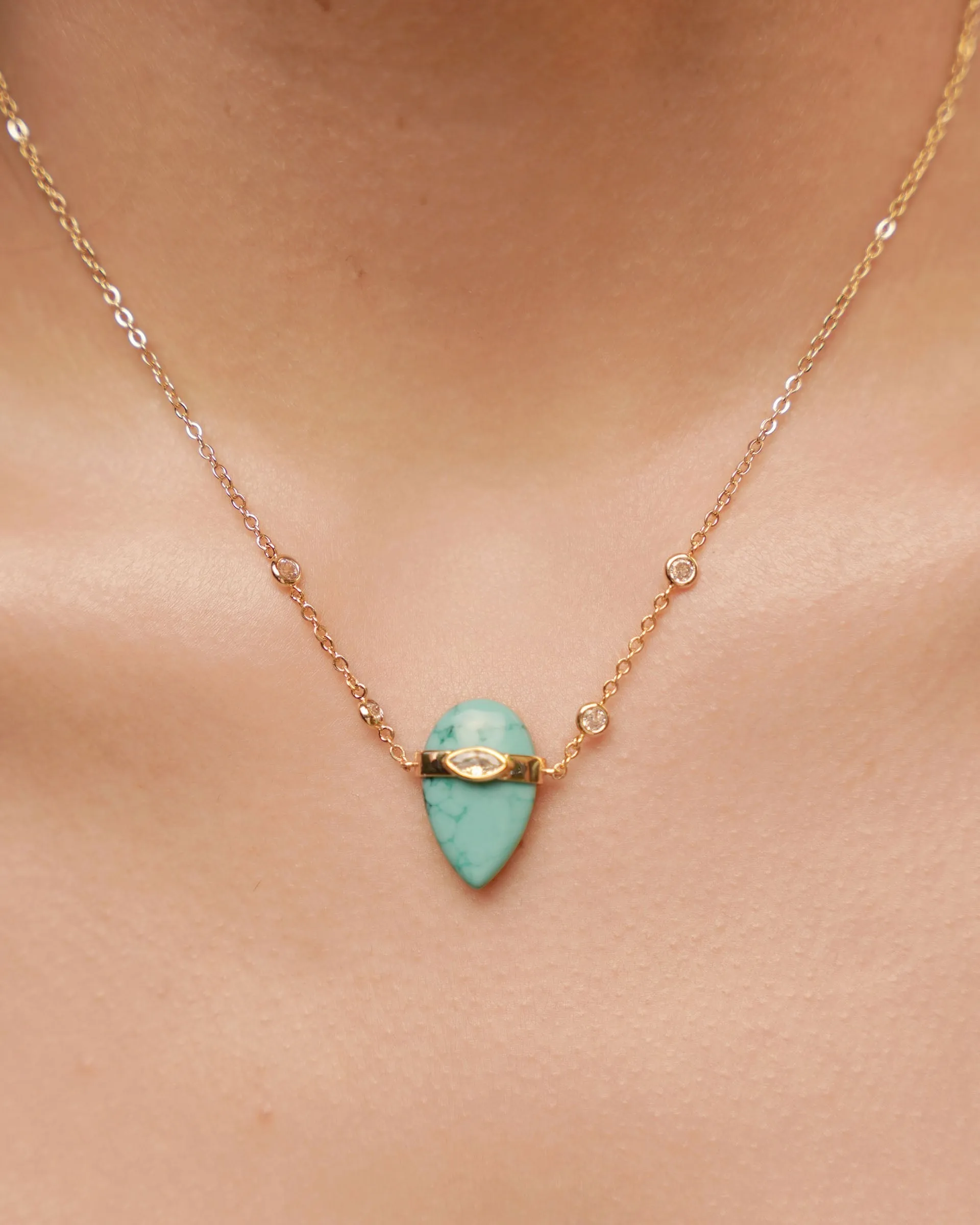 Turquoise Solstice Necklace sold by Boston Proper product image thumbnail 2