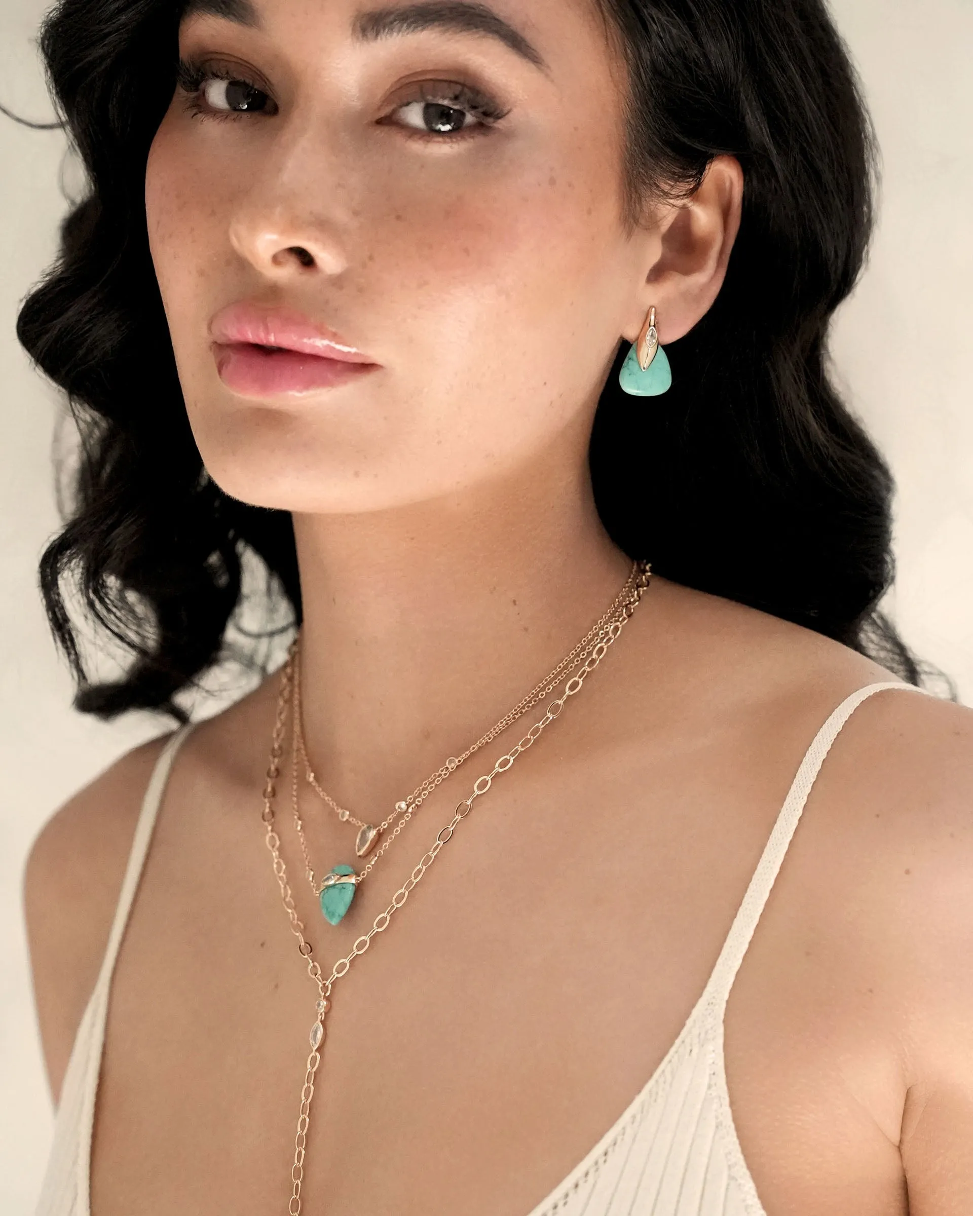 Turquoise Solstice Layered Necklace sold by Boston Proper product image thumbnail 4
