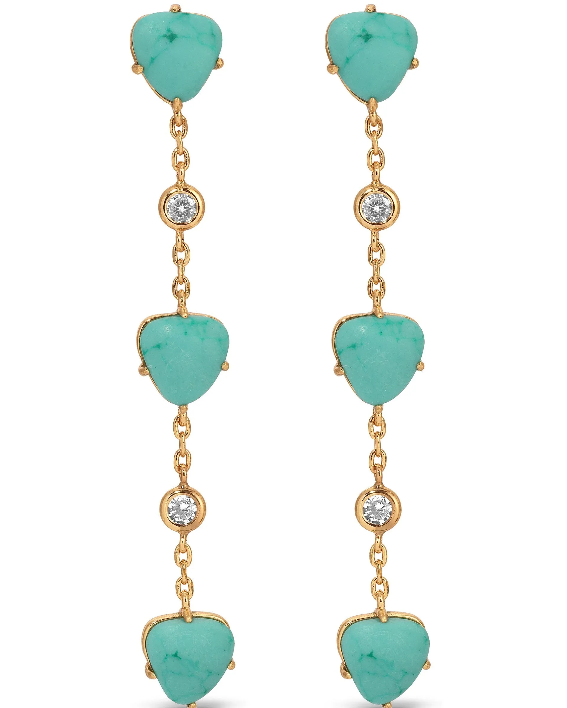 Turquoise Solstice Dangle Earrings sold by Boston Proper