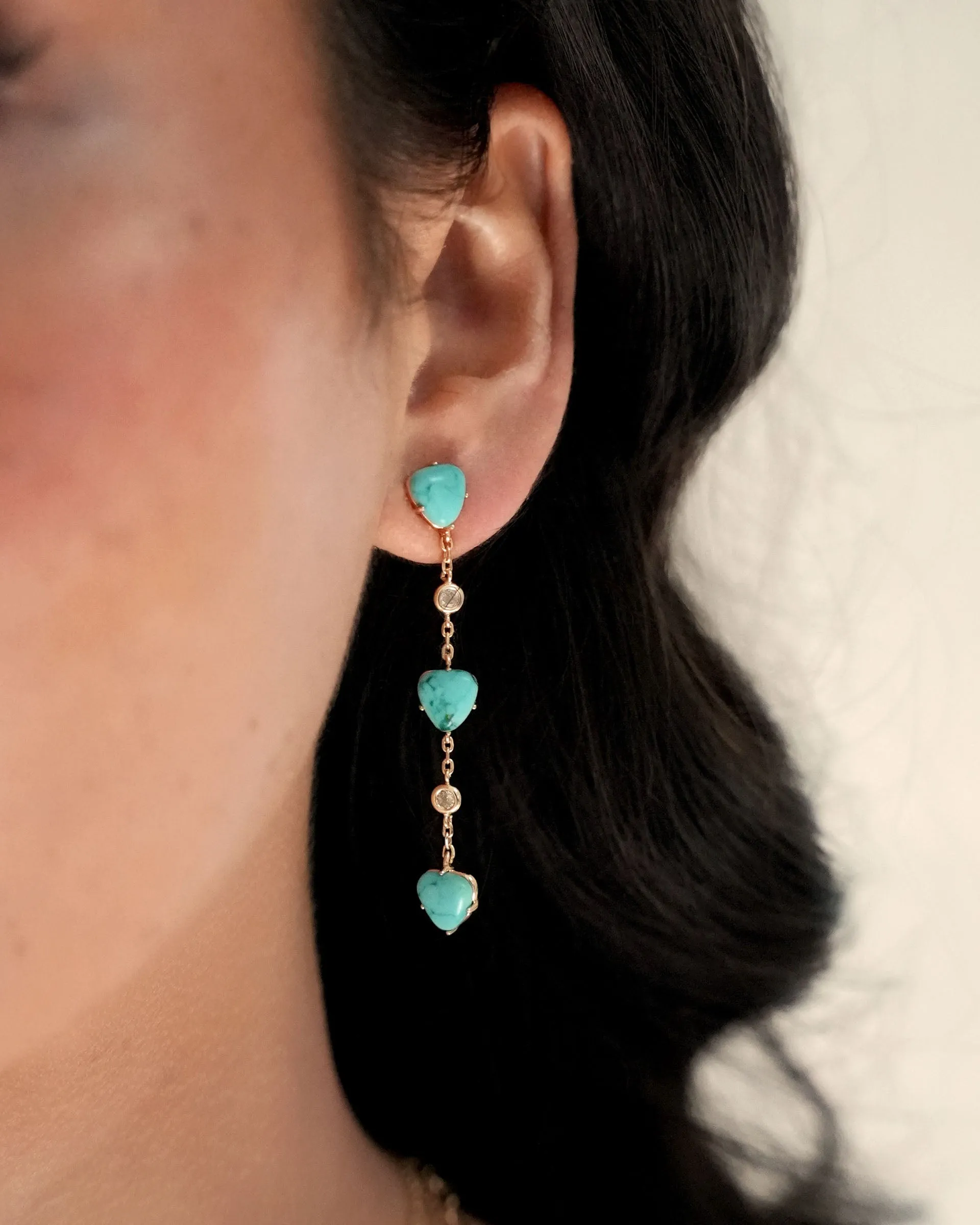 Turquoise Solstice Dangle Earrings sold by Boston Proper product image thumbnail 2