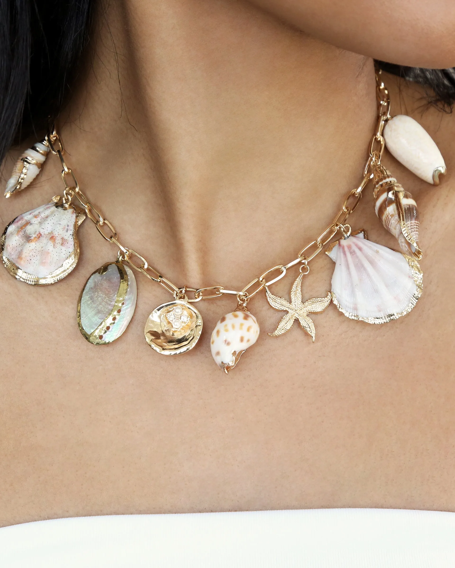 Private Island Assorted Shell Necklace sold by Boston Proper product image thumbnail 4