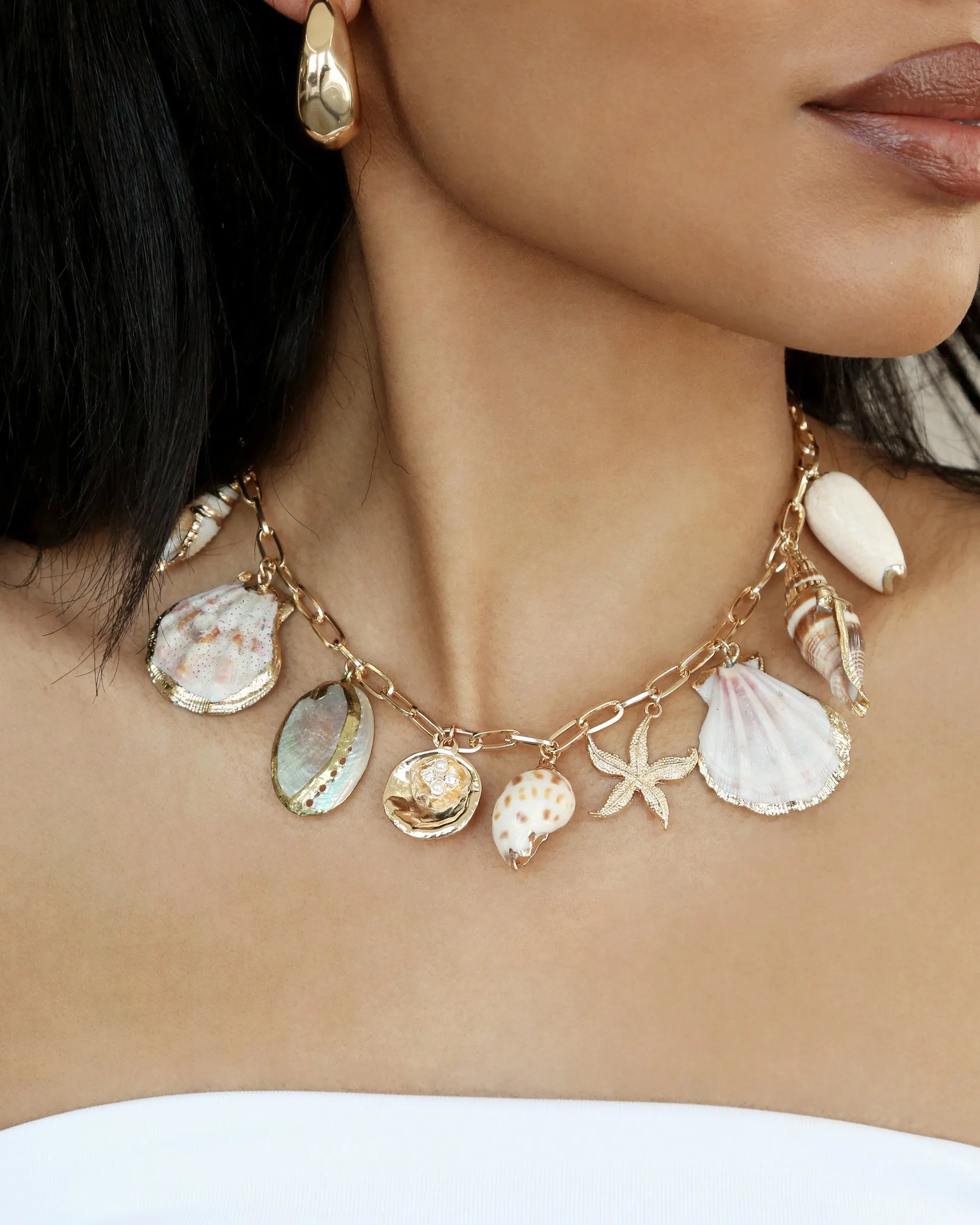 Private Island Assorted Shell Necklace sold by Boston Proper product image thumbnail 2