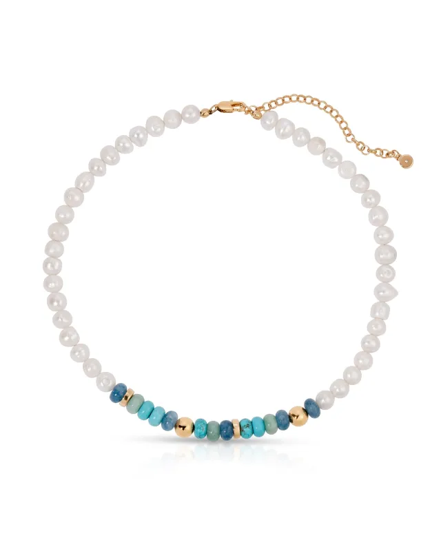 Beach Day Pearl and Gemstone Necklace sold by Boston Proper